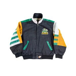 Jeff Hamilton Notre Dame Fighting Irish Varsity Jacket Mens Large Black Leather